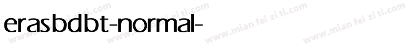 eras bd bt-normal字体转换